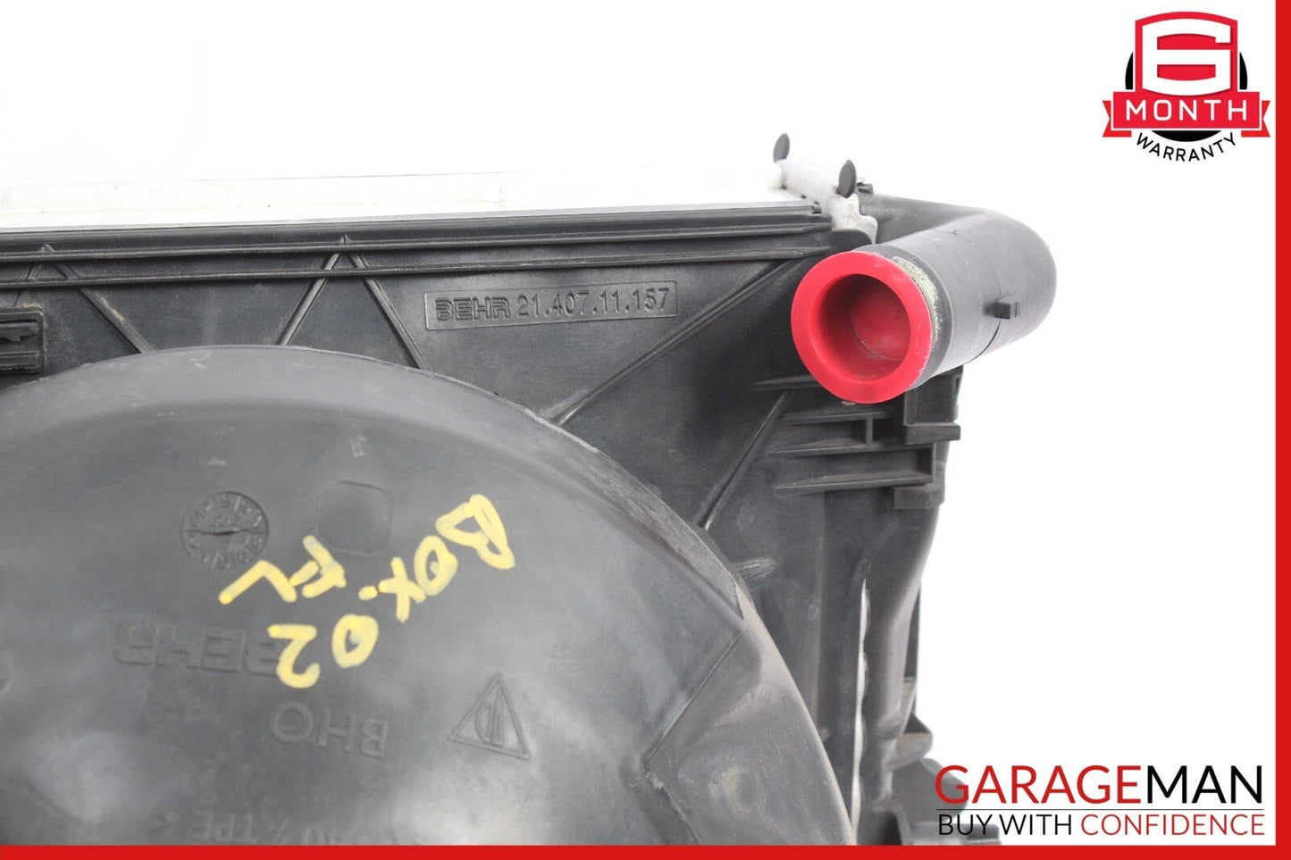 97-04 Porsche Boxster 986 Left Side Engine Radiator AC A/C Condenser Fan Assy