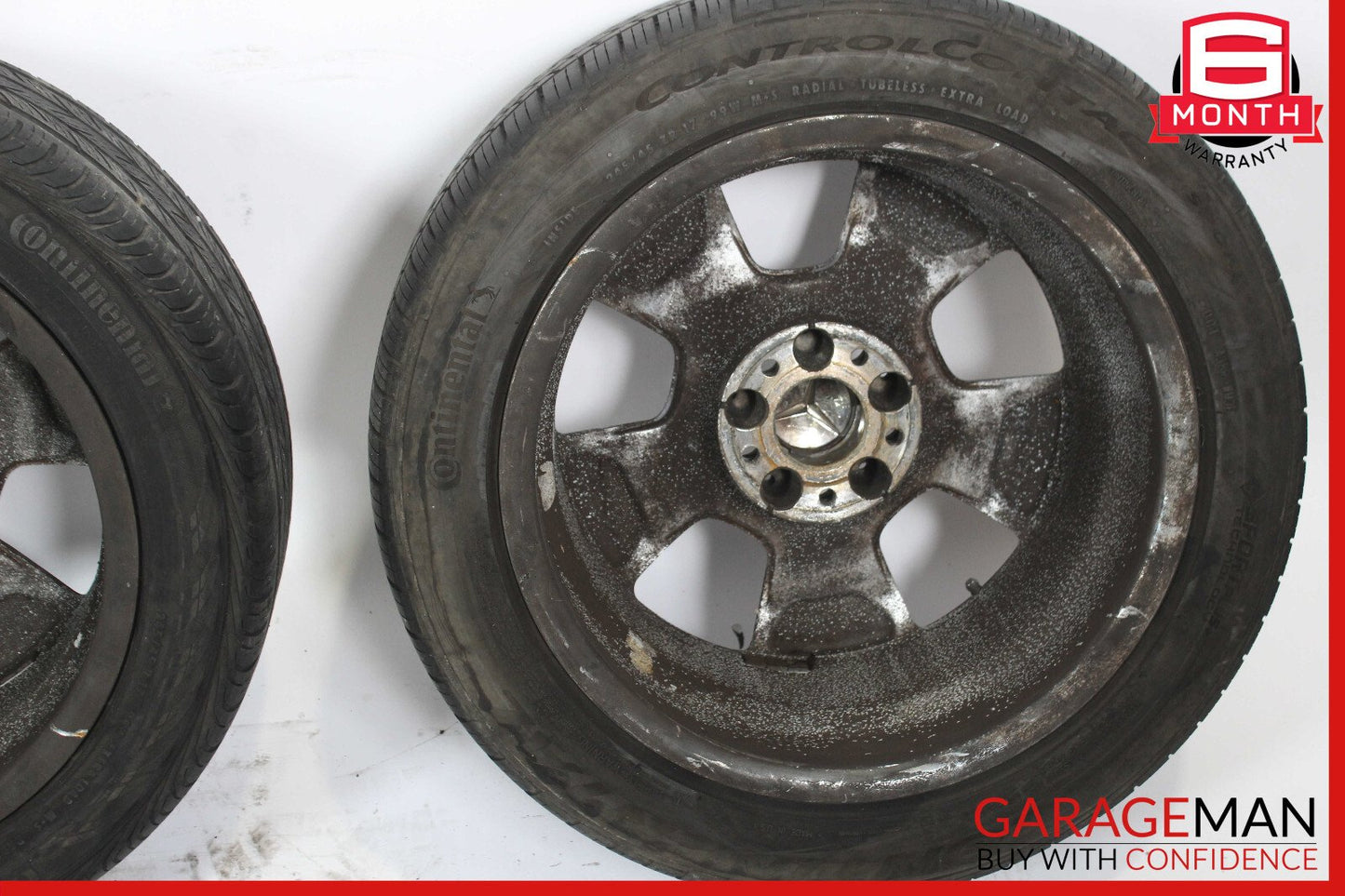 Mercedes R129 SL500 300SL 8.25 x 17 17" Wheel Rims Set Silver 1294011202 OEM