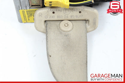 03-06 Mercedes R230 SL500 Front Right Seat Belt Seatbelt Retractor Beige