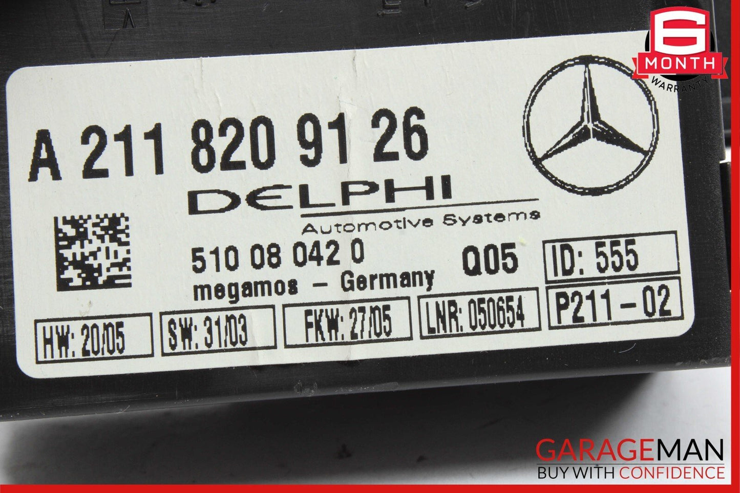 Mercedes SL500 S430 CLK500 CL500 E320 CL55 AMG Anti Theft Alarm Module Unit OEM