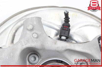 18-24 Audi Q5 Rear Left Driver Side Spindle Knuckle Wheel Hub w/ Rotor Disc OEM