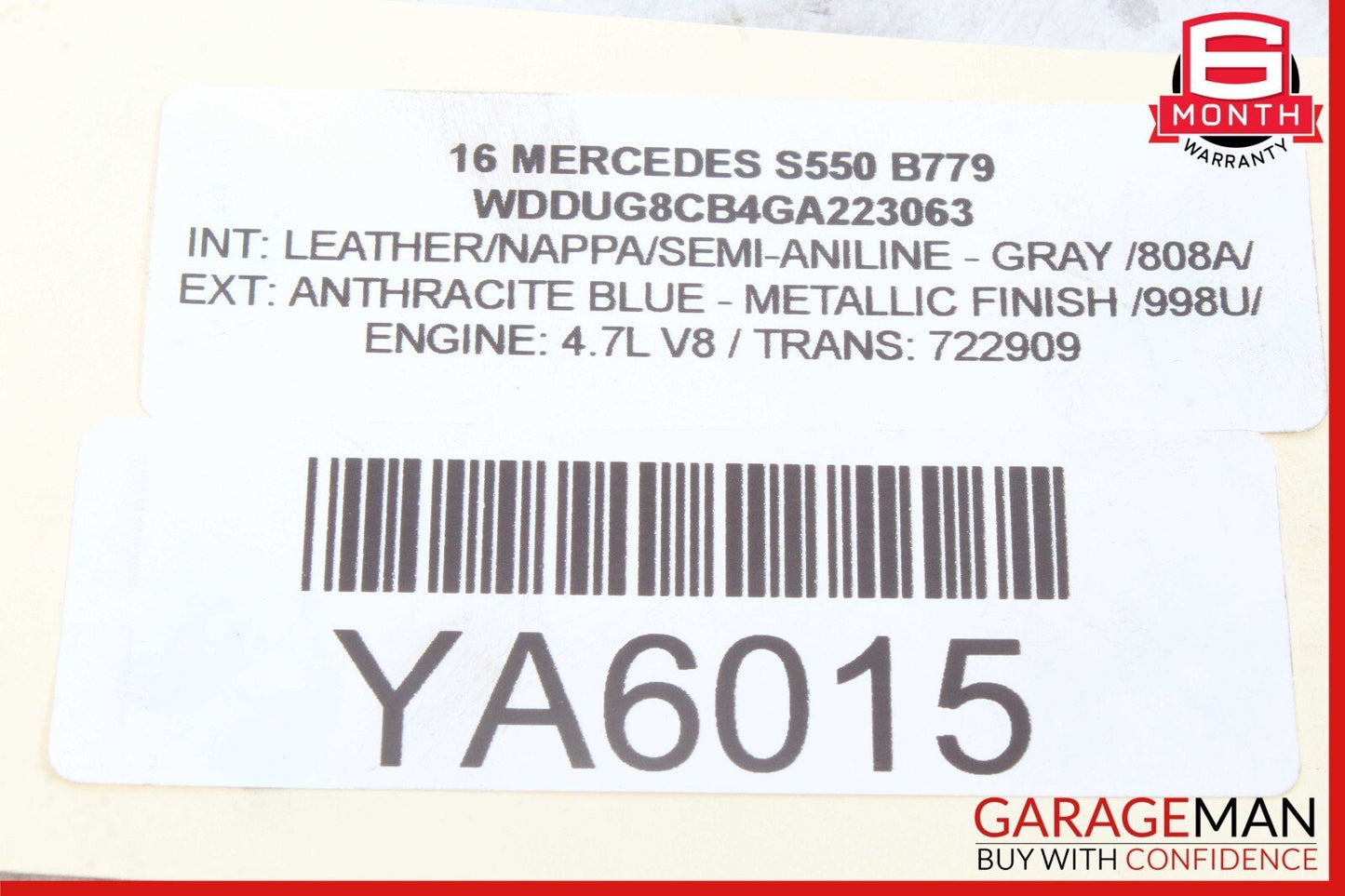 07-21 Mercedes W222 S500 S65 AMG Rear Diff Differential Carrier Support Bracket