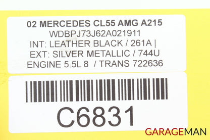 00-06 Mercedes W215 CL55 AMG Hydralic Suspention ABC Distribuitor Temp Sensor