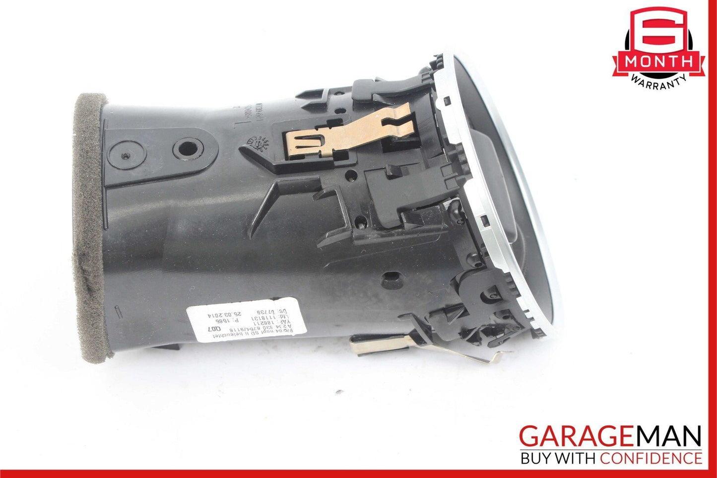 12-14 Mercedes W204 C250 C300 Dash AC A/C Air Vent Grill Left Side Black OEM