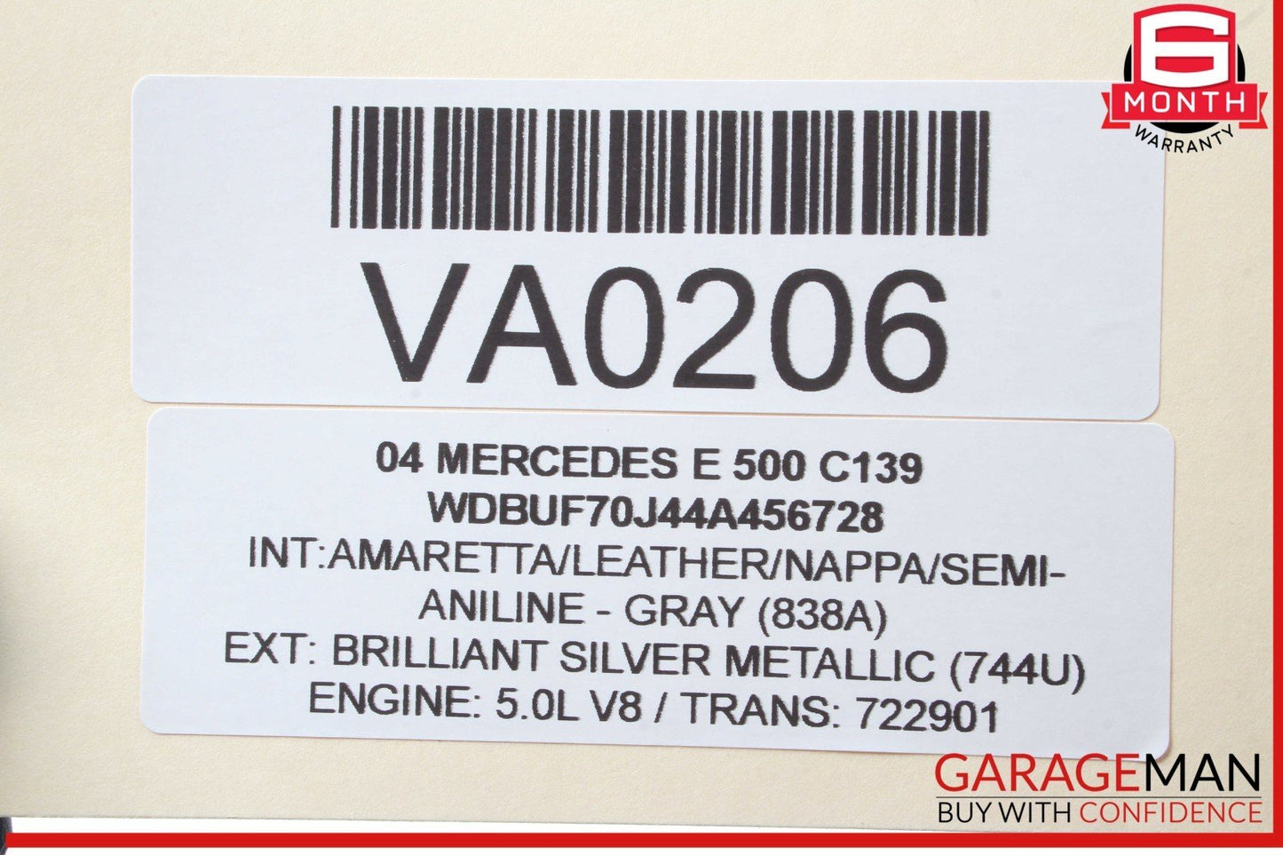 01-11 Mercedes W211 E500 SLK55 AMG Trunk Lock Latch Mechanism 1717500085 OEM