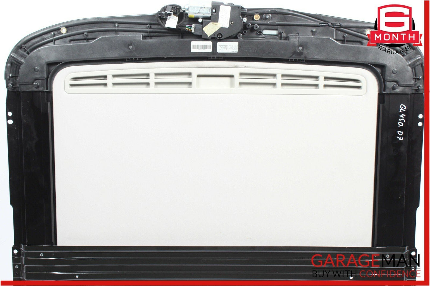 06-12 Mercedes GL450 ML320 Top Upper Sunroof Sun Roof Frame Rail Glass Assembly