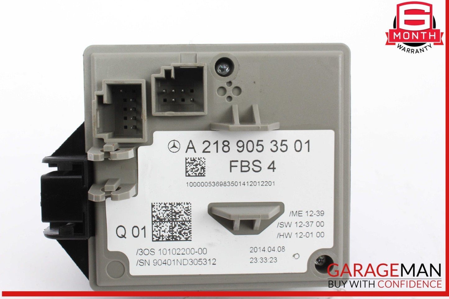 14-17 Mercedes W212 E350 E400 Ignition Switch Control Module w/ Key OEM
