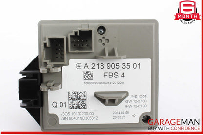 14-17 Mercedes W212 E350 E400 Ignition Switch Control Module w/ Key OEM