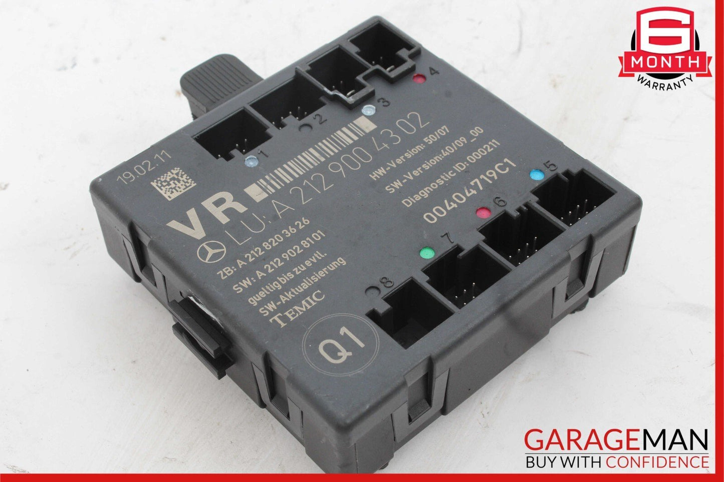 08-18 Mercedes W212 E350 E400 C250 Front Right Side Door Control Module Unit OEM