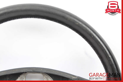 03-10 Porsche Cayenne 955 957 3 Spoke Driver Steering Wheel Leather Black