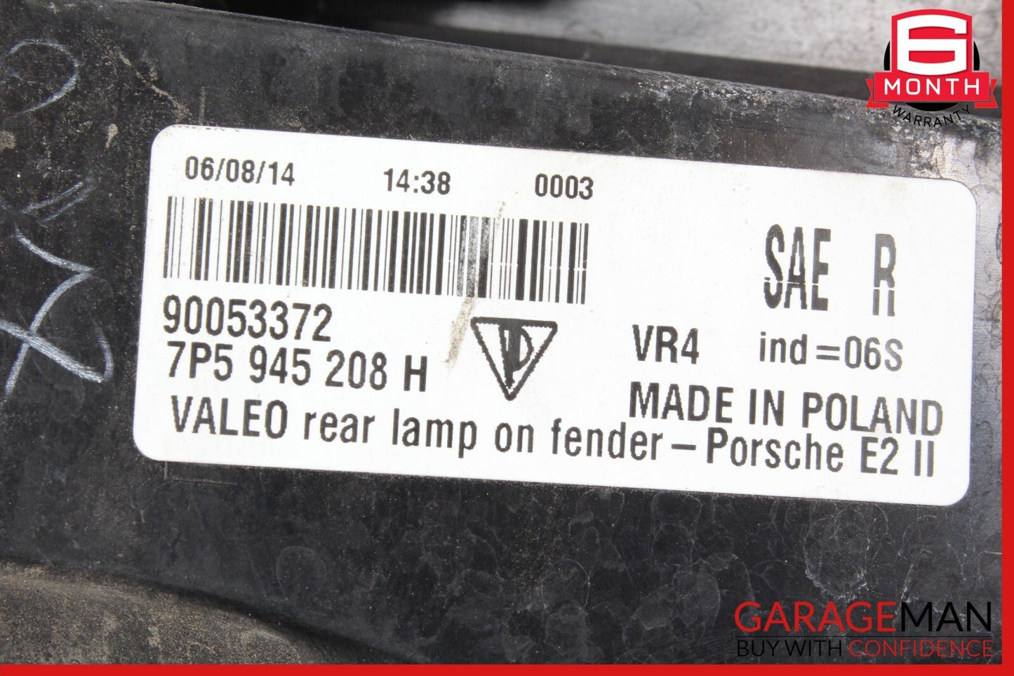 15-18 Porsche Cayenne 958 Rear Right Passenger Side Outer Taillight Tail Light