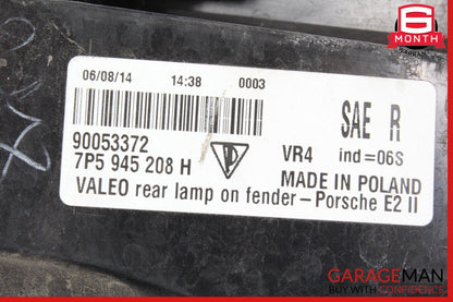 15-18 Porsche Cayenne 958 Rear Right Passenger Side Outer Taillight Tail Light