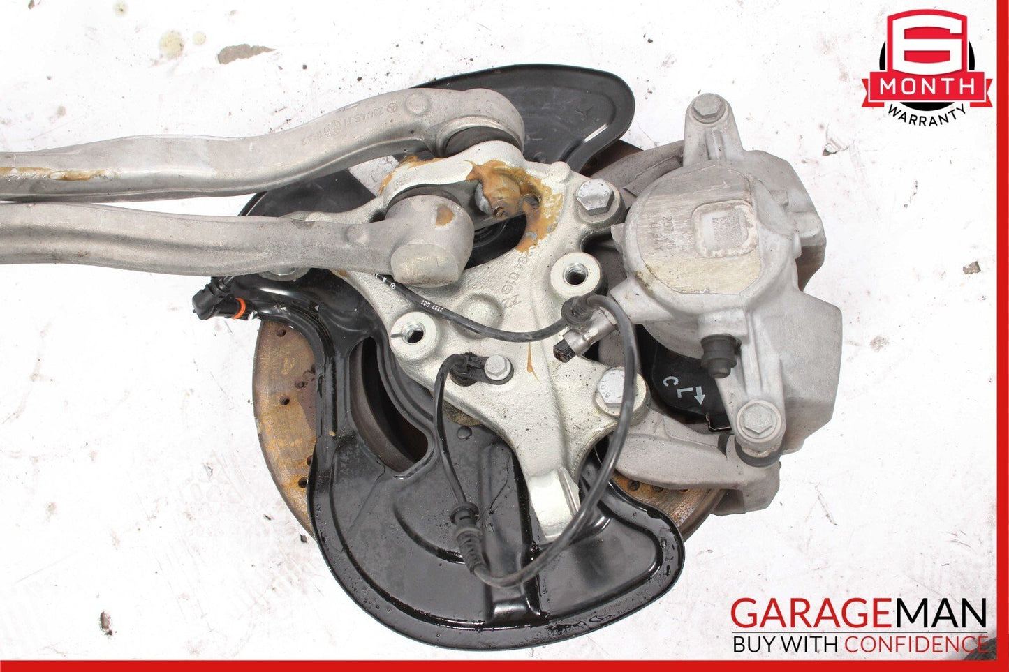 08-14 Mercedes W204 C250 Front Left Spindle Knuckle Hub Brake Rotor Disc Assy