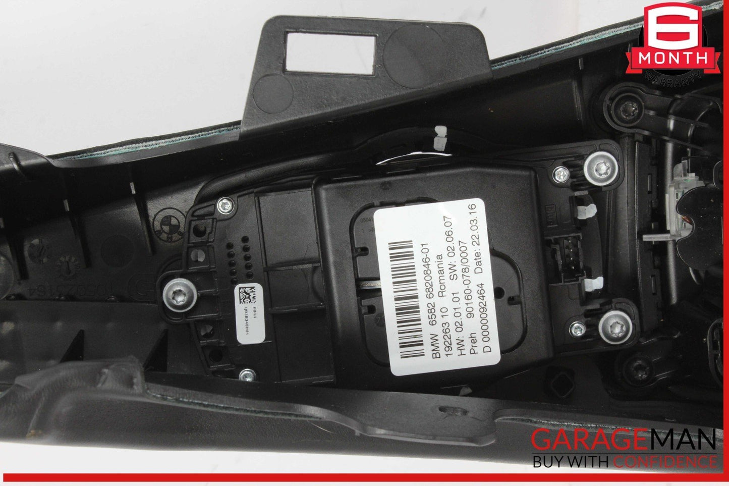 12-18 BMW 640i 650i Front Center Console Trim Cover Panel w/ Knob Switch OEM