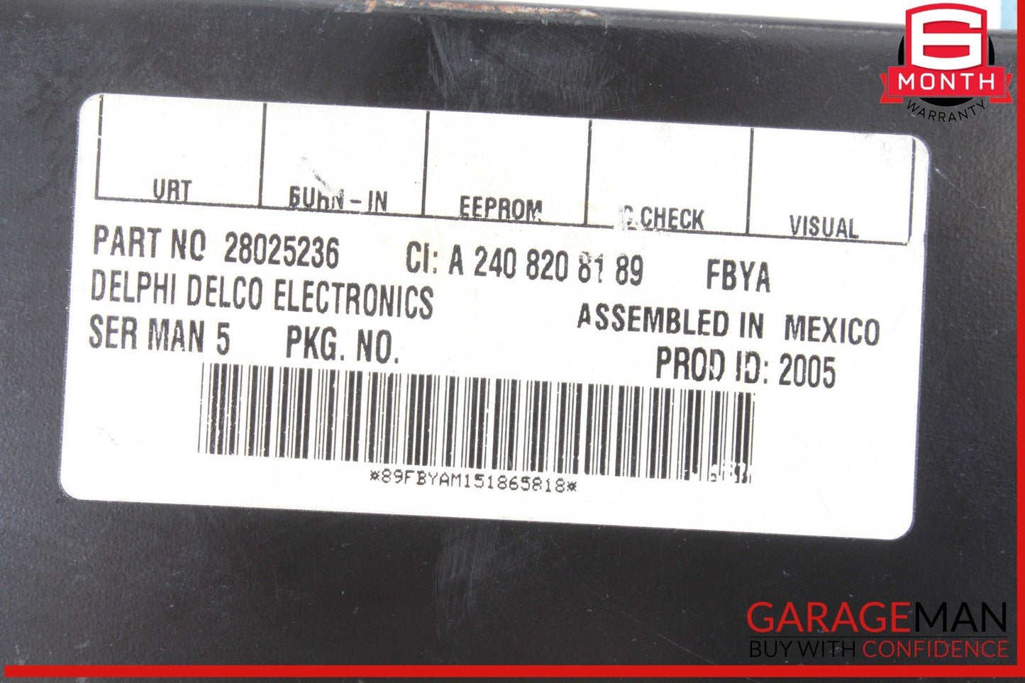 03-11 Mercedes W219 CLS500 Sirius Satellite Radio Receiver Module Unit 240820818
