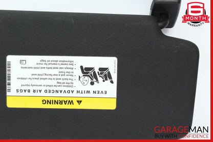 08-14 Mercedes W204 C350 Front Left Passenger Sun Visor Sunvisor Shade Black