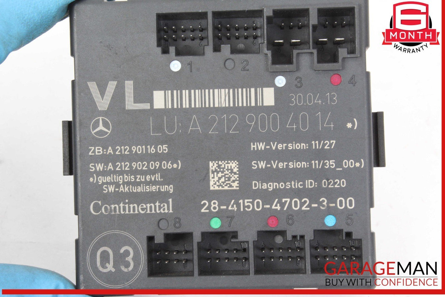 08-18 Mercedes W212 E350 C300 CLS550 Front Left Side Door Control Module OEM