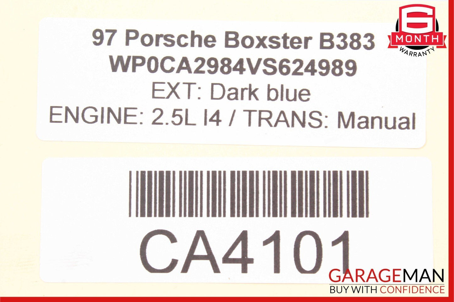 97-04 Porsche Boxster 986 ECU Engine Control Module Unit 0261204604 OEM