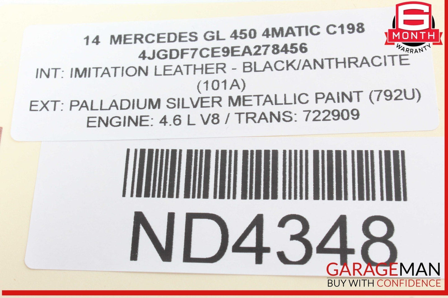 13-16 Mercedes X166 GL450 4MATIC Rear Left Driver Side 2nd Row Power Seat Motor