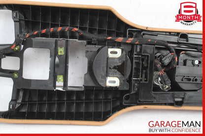10-15 Porsche Panamera 970 Rear Center Console Trim Compartment Brown OEM