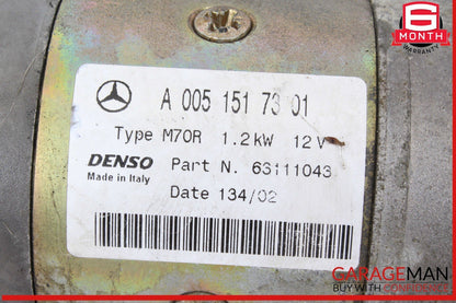 97-04 Mercedes R170 SLK230 Denso Engine Starter Motor 0051517301 OEM