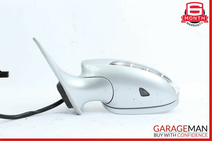 06-08 Mercedes W219 CLS500 Front Left Side Door Mirror Rear View Cubanite Silver