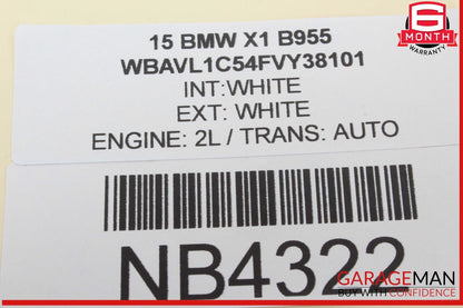 12-15 BMW X1 Rear Left Driver Side Door Lock Latch Actuator