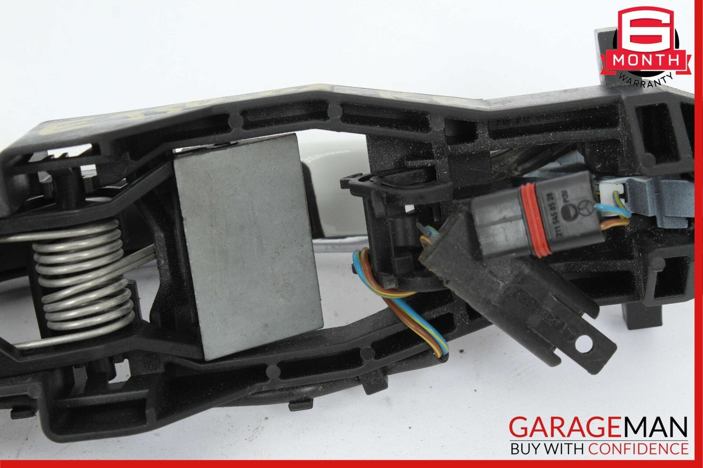 07-09 Mercedes W211 E350 Exterior Door Handle Rear Right Side White OEM