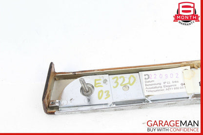 03-09 Mercedes W211 E320 E500 Front Left Dashboard Dash Molding Trim Bezel Wood