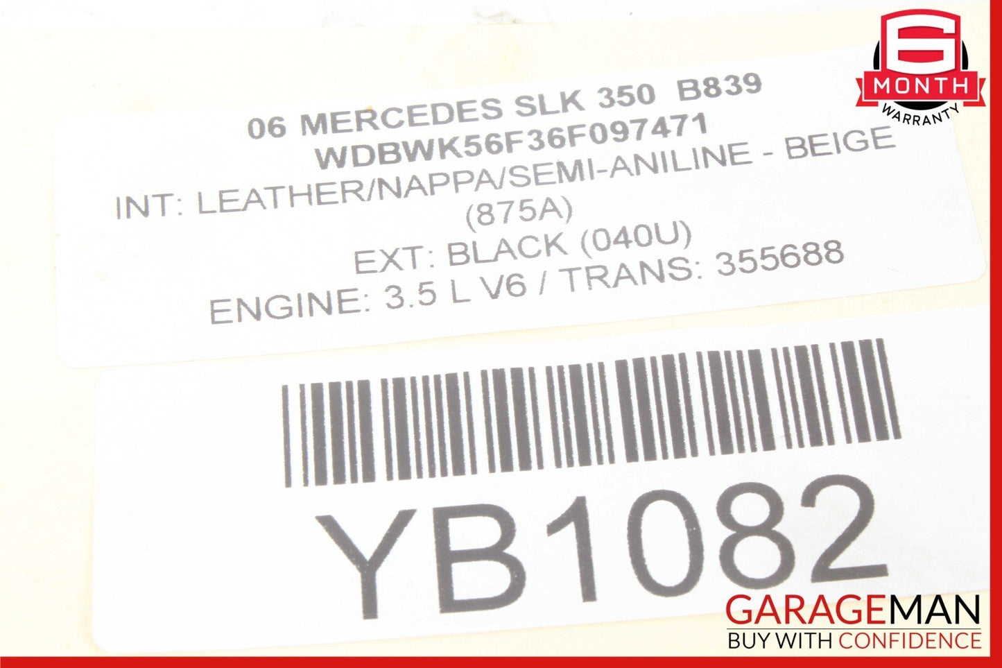 05-11 Mercedes R171 SLK350 Rear Left or Right Side Rearward Tie Rod Control Arm