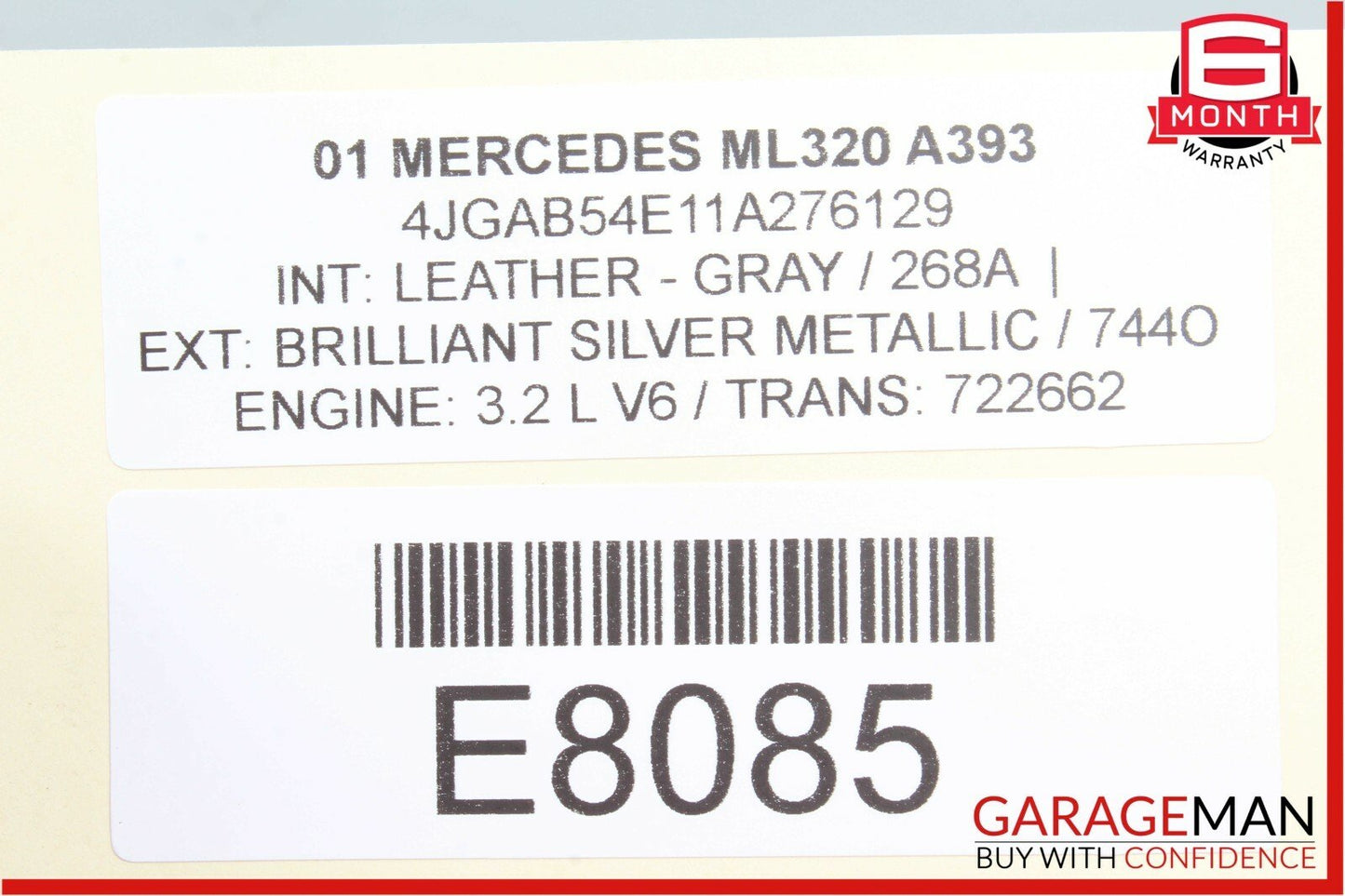 98-05 Mercedes W163 ML320 Rear Left Side Seatbelt Seat Belt Retractor OEM