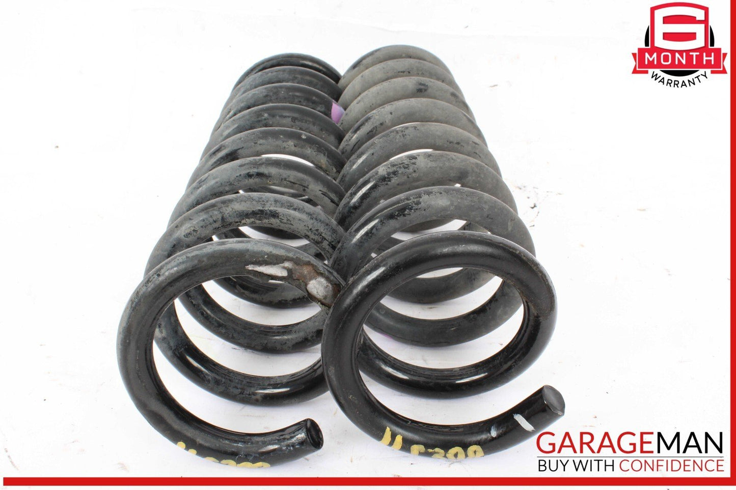 08-14 Mercedes W204 C300 Rear Right and Left Suspension Coil Spring Set OEM