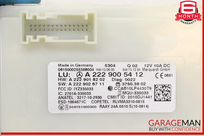 14-17 Mercedes W222 S550 Keyless Key Less Go Entry Control Module Unit OEM