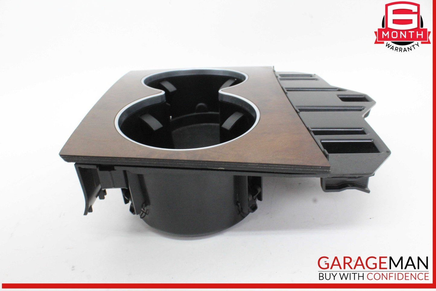 14-17 Mercedes W207 E400 E350 Center Console Cup Holder Compartment Wood OEM