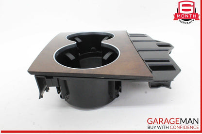 14-17 Mercedes W207 E400 E350 Center Console Cup Holder Compartment Wood OEM