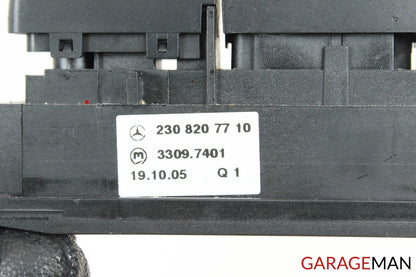 03-08 Mercedes R230 SL500 SL600 ESP Off Console Blank Filler Switch Button OEM