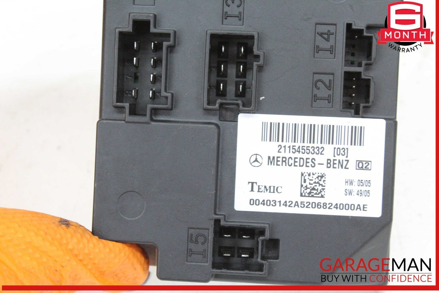 03-11 Mercedes W211 E320 CDI Body Control Module BCM 2115455332 OEM