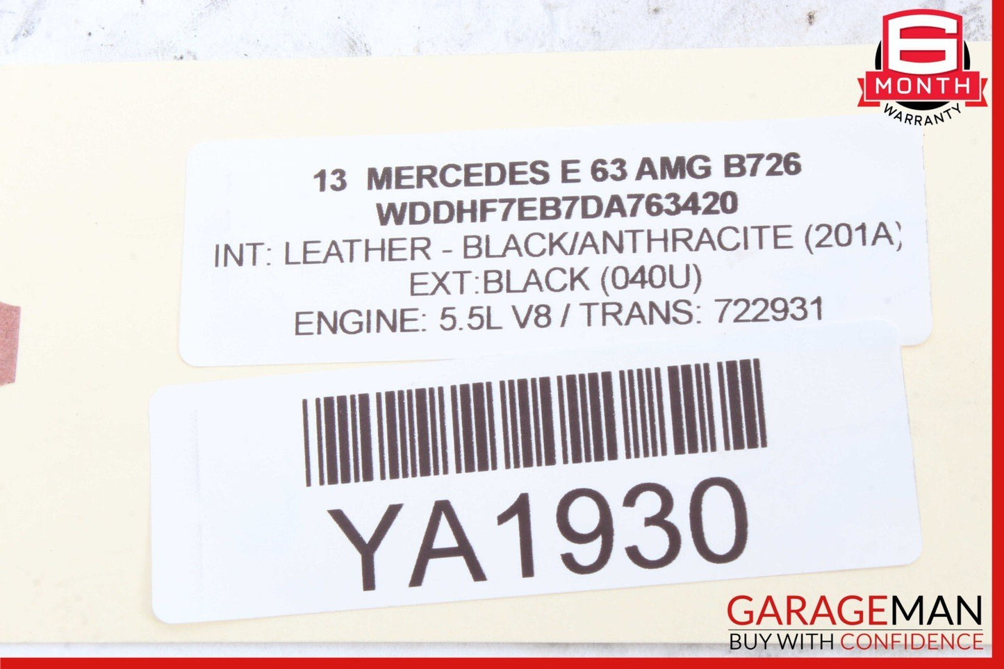 08-17 Mercedes W212 E63 AMG C250 Rear Right or Left Upper Rearward Control Arm