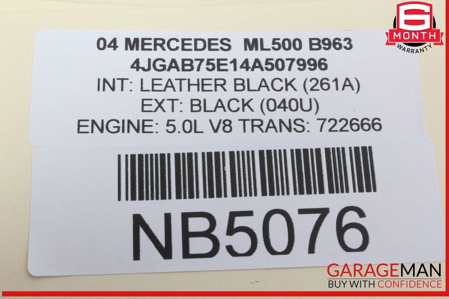98-05 Mercedes W163 ML500 ML430 Dashboard A/C AC Air Vent Left Driver Black OEM
