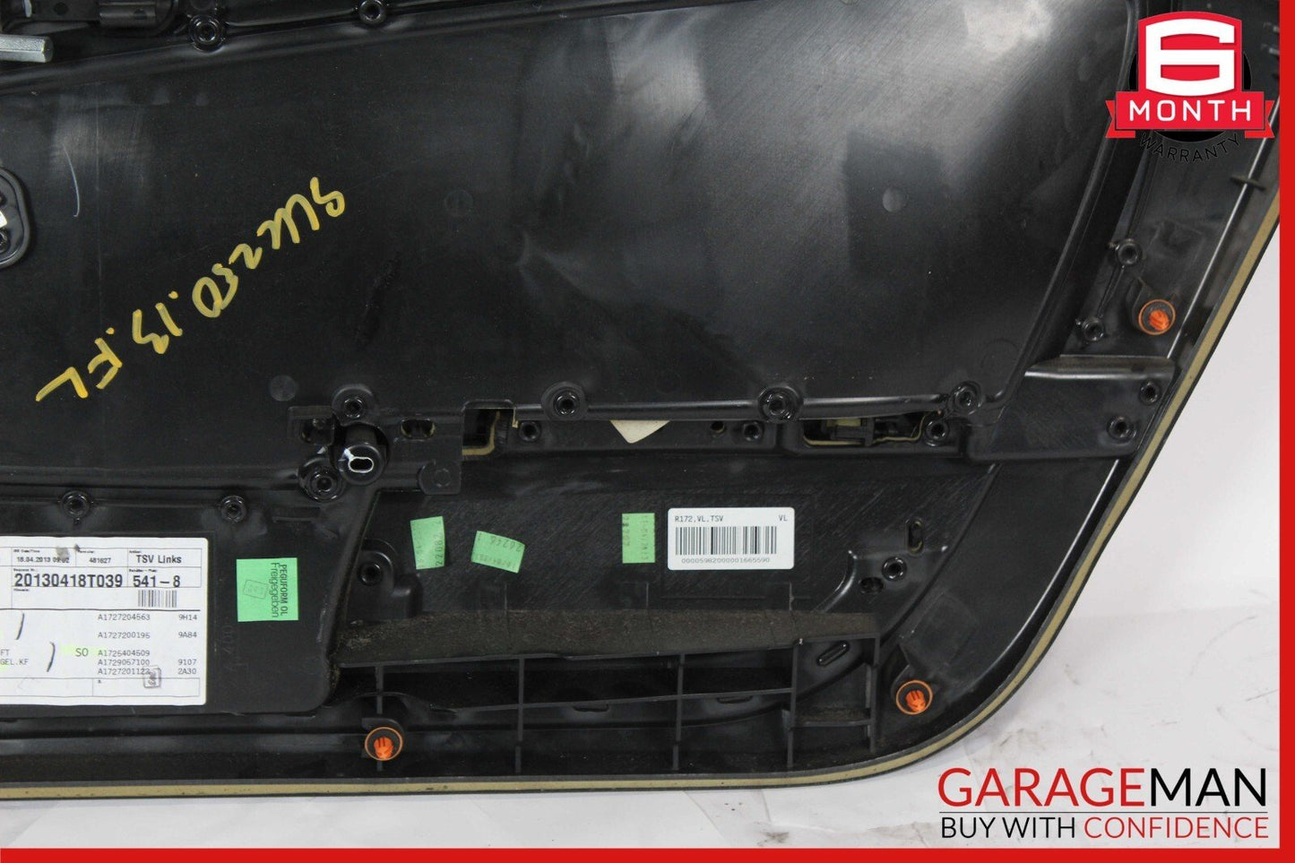 12-16 Mercedes R172 SLK350 SLK250 Front Left Interior Door Panel Assy Black