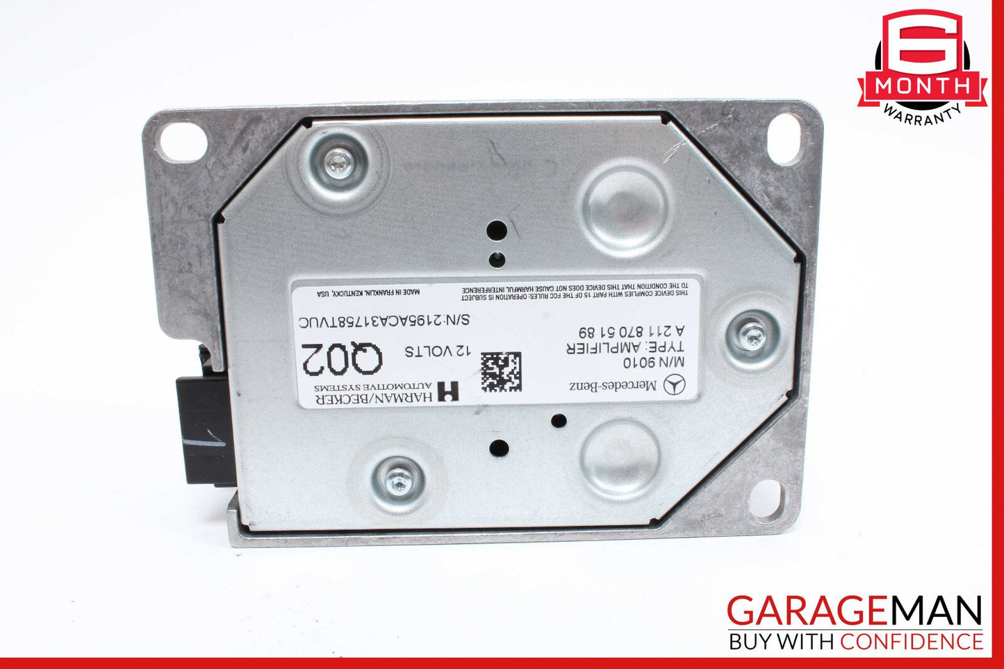 08-18 Mercedes W212 E350 GL450 R350 Subwoofer Amp Amplifier Harman Becker OEM
