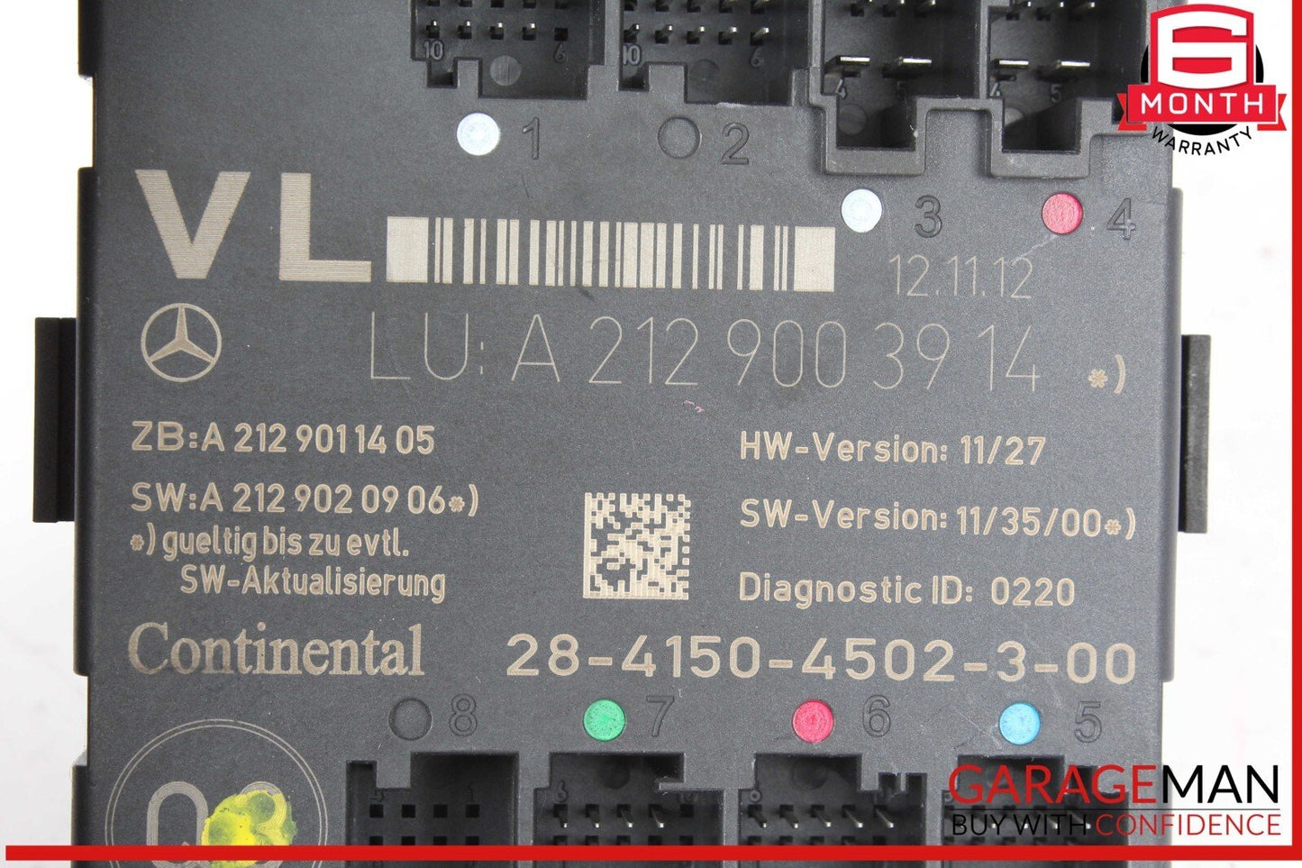 08-18 Mercedes W204 C250 C300 CLS550 Front Left Side Door Control Module OEM