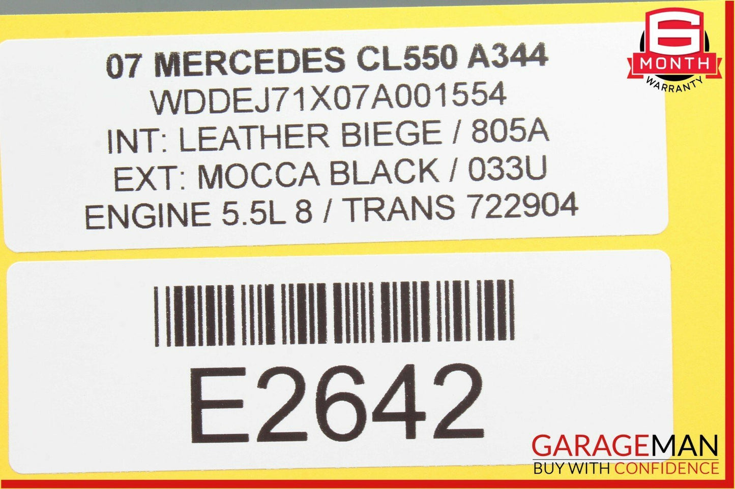 07-13 Mercedes W216 CL550 S63 AMG Tire Pressure Monitor Module Unit 2215408045