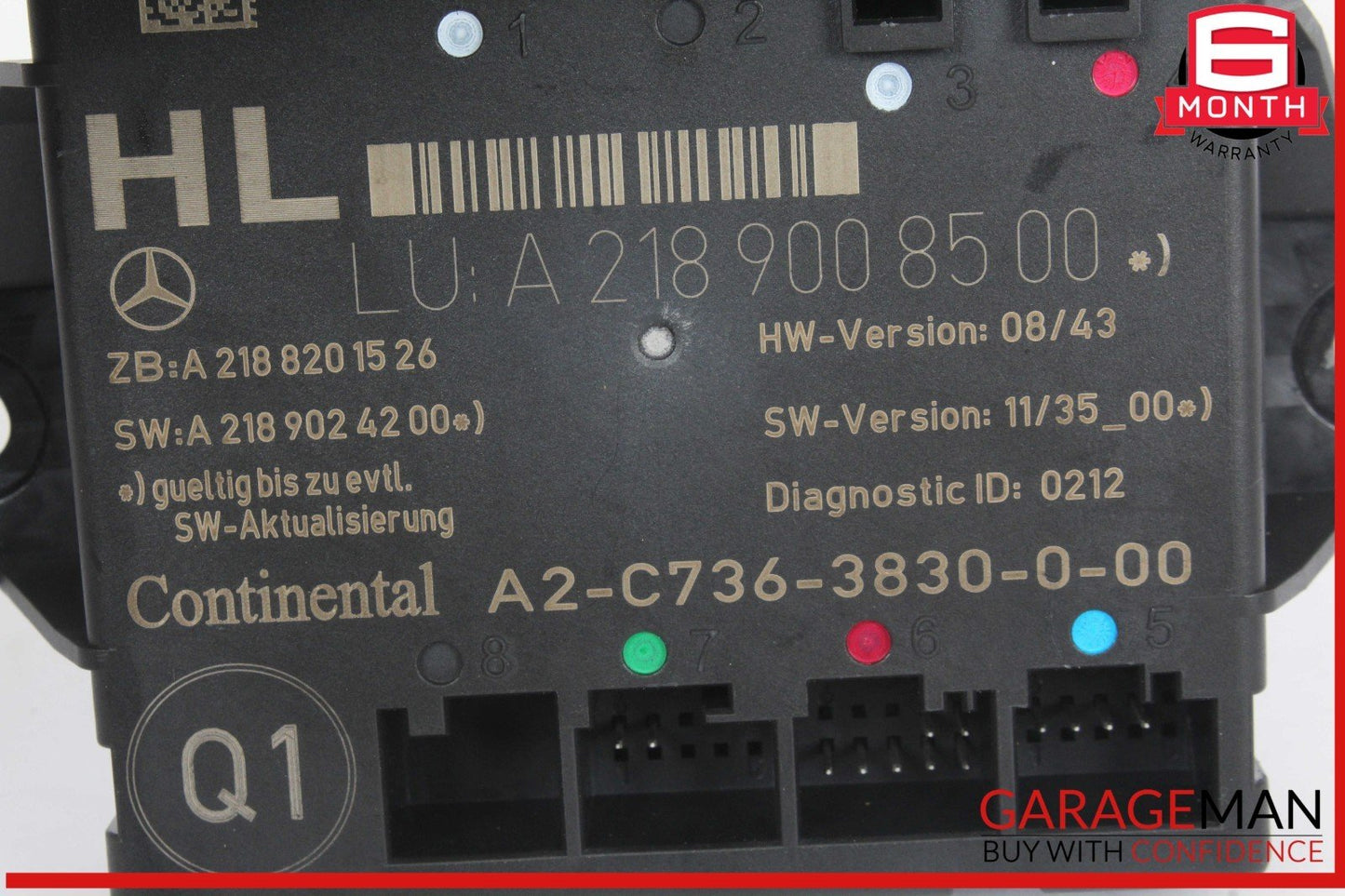 08-18 Mercedes W212 E350 CLS500 C250 Rear Left Side Door Control Module Unit OEM