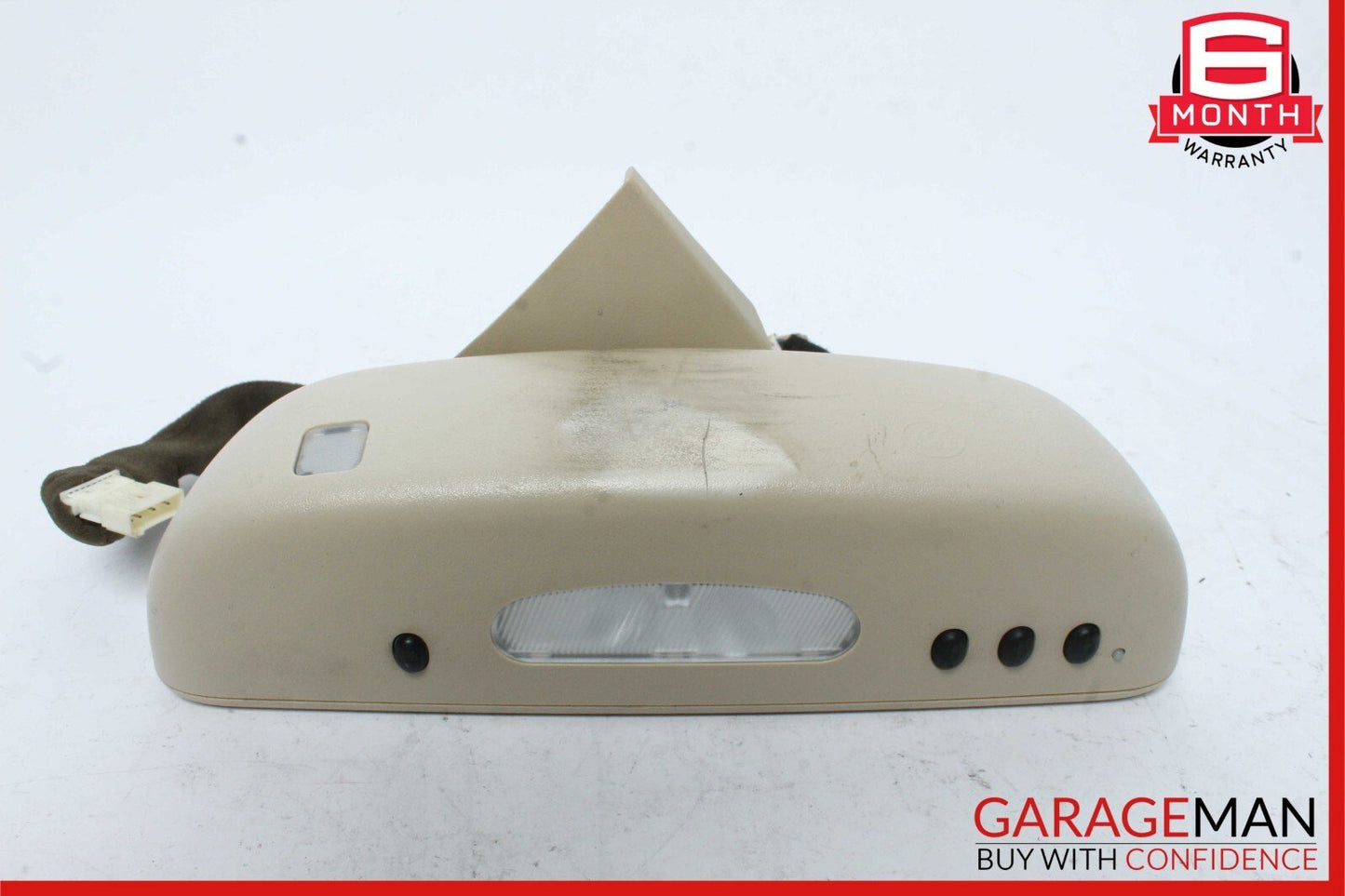 10-16 Mercedes C250 E350 E550 Front Top Upper Rear View Mirror Beige OEM