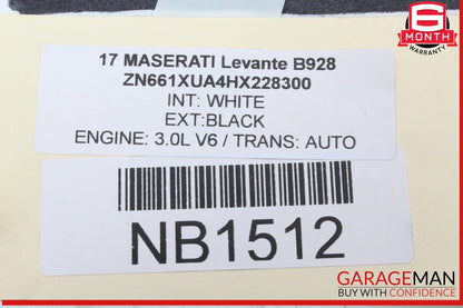 14-20 Maserati Levante Auxiliary Secondary Electric Water Pump 670005347 OEM