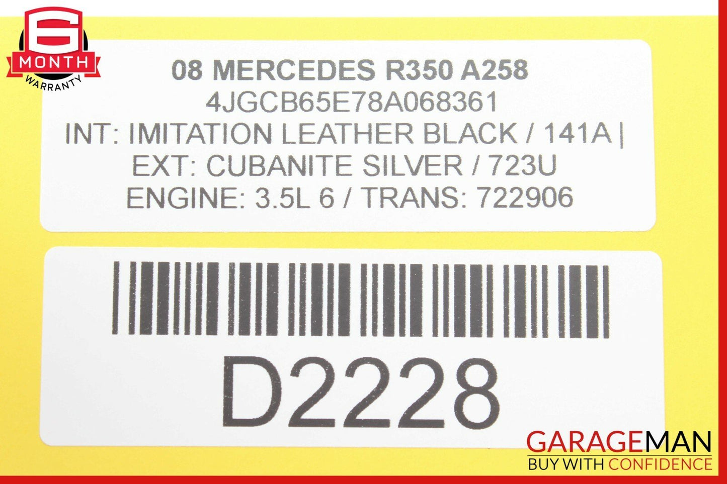 06-12 Mercedes W251 R350 GL450 ML450 Front Left Driver Side Door Control Module