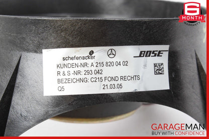 00-06 Mercedes W215 CL600 Rear Right Side Door Audio Sound Speaker OEM