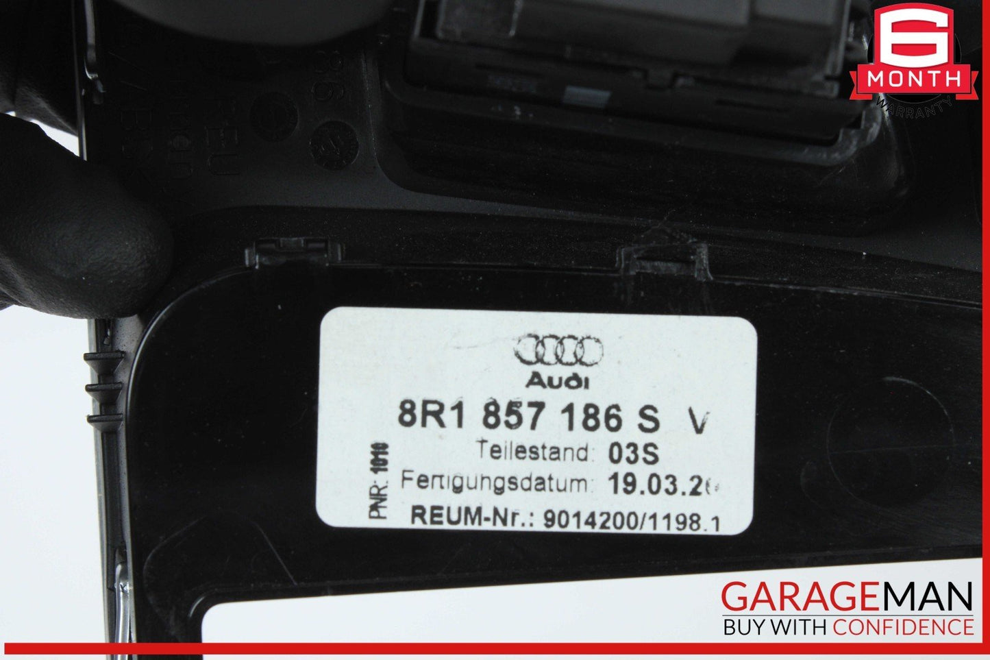 13-17 Audi Q5 Dash Dashboard Center Display Screen Bezel Trim Cover 8R1857186S
