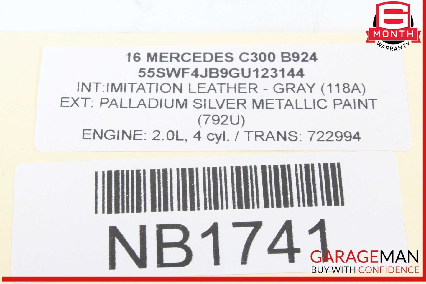 08-20 Mercedes W205 C300 C250 Rear Right or Left Side Upper Control Arm OEM